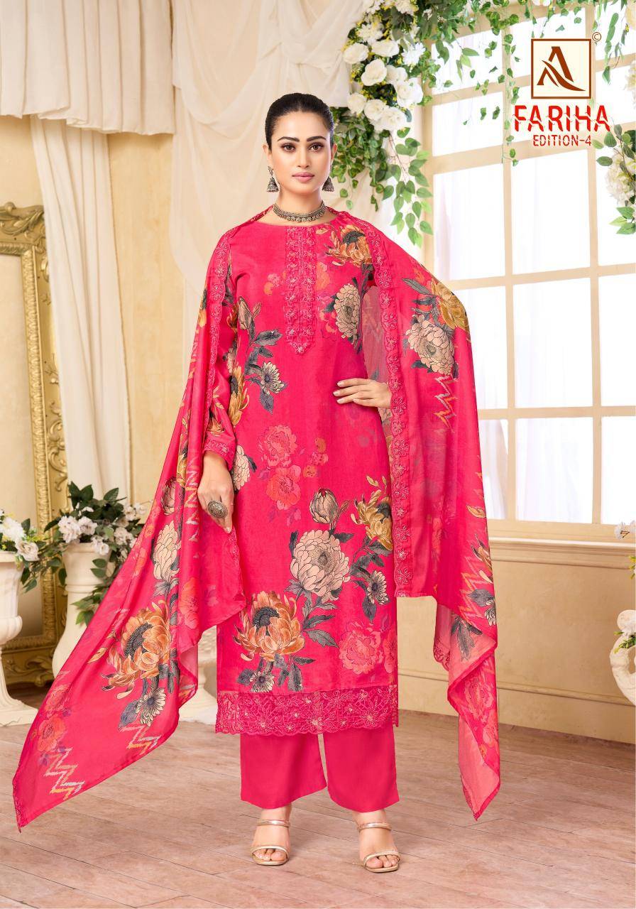 Alok suit fariha-4 Wholesale Dress materials market in mumbai